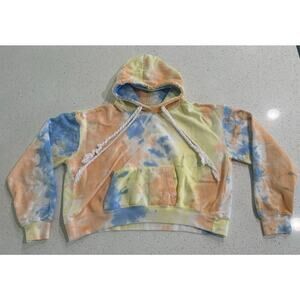 Exist Tie-Dye Cropped Surfer Hoodie Size Large